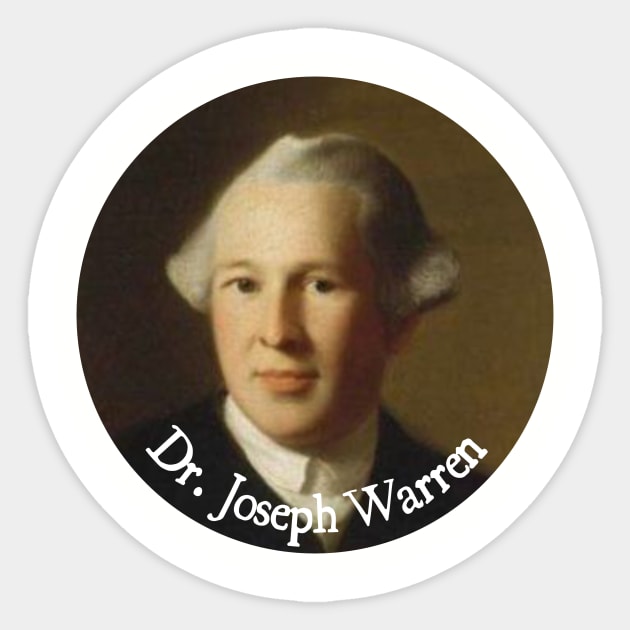 Joseph Warren, Forgotten Founding Father Sticker by Phantom Goods and Designs